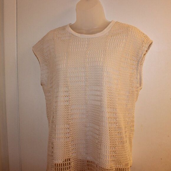 ZARA Ivory  Long Sleeve Top women Size Small - Picture 4 of 7